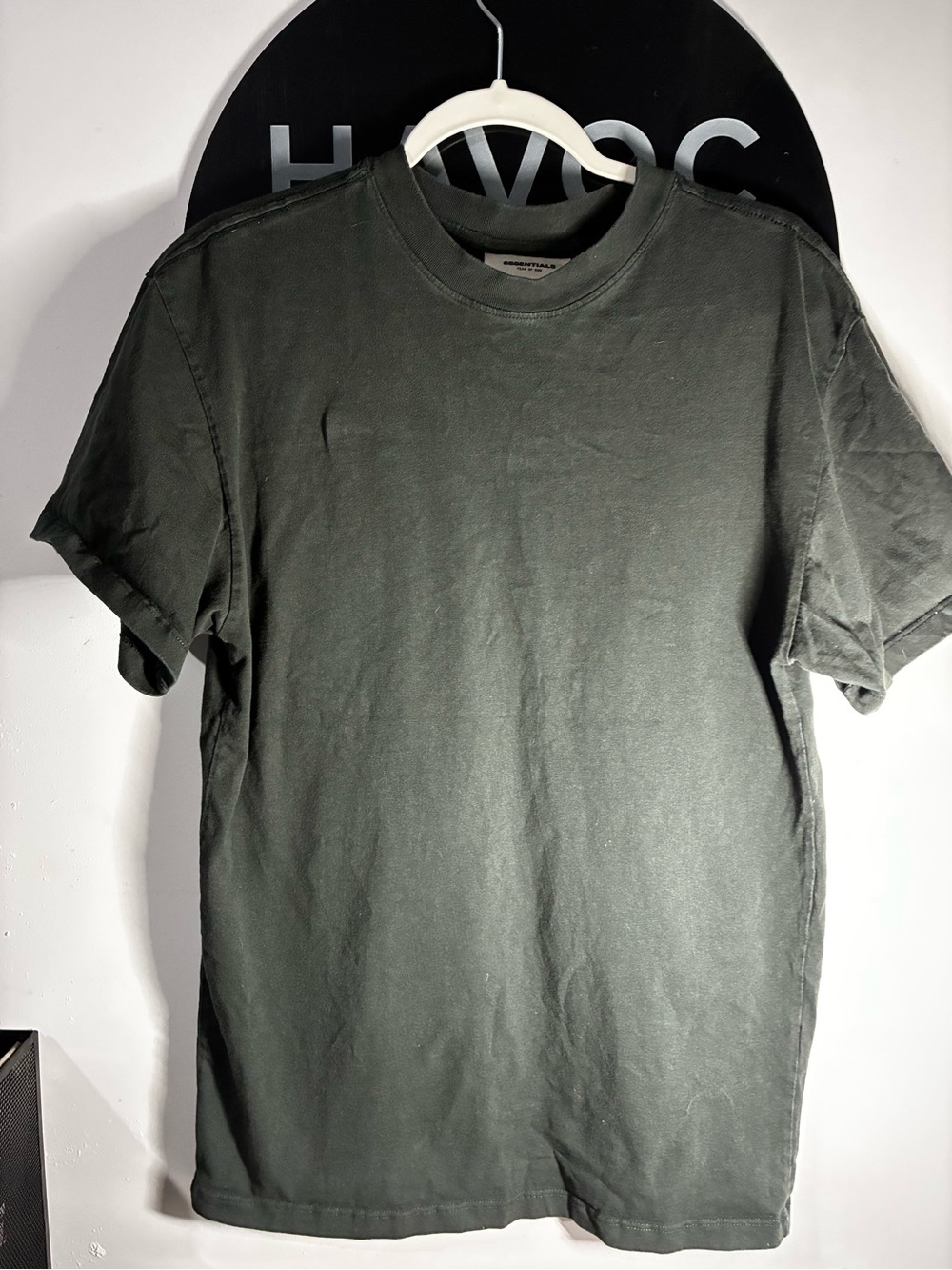Essentials Men's Short Sleeve Crew Tee in Dark Olive Green